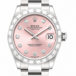 Rolex Datejust Pink Dial 31MM 278344RBR Stainless Steel Watch